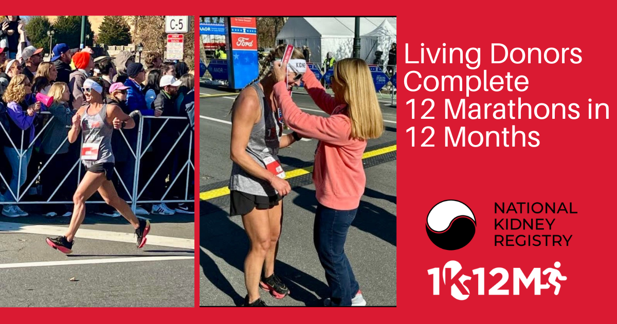 NKR Sponsored Kidney Donor Hilary Baude Completes 1K12M Challenge 12